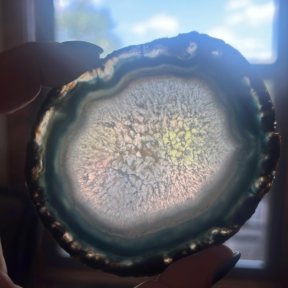 Geode slice coasters, set of four (4), NWOT - Picture 3 of 5